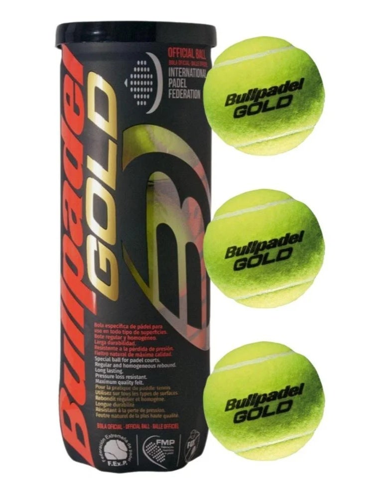 Bullpadel Gold Padel Balls Box (24 cans) - Image 2